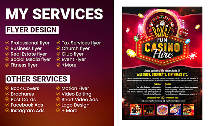 do an attractive party event club fitness church flyers