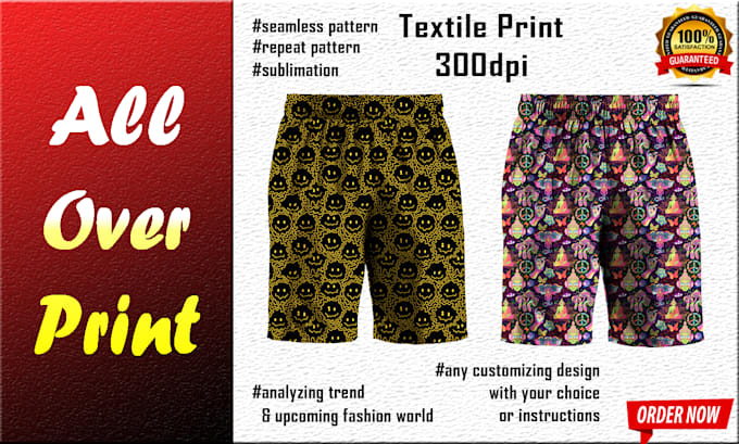 design all over print for printful, printify and shopify products