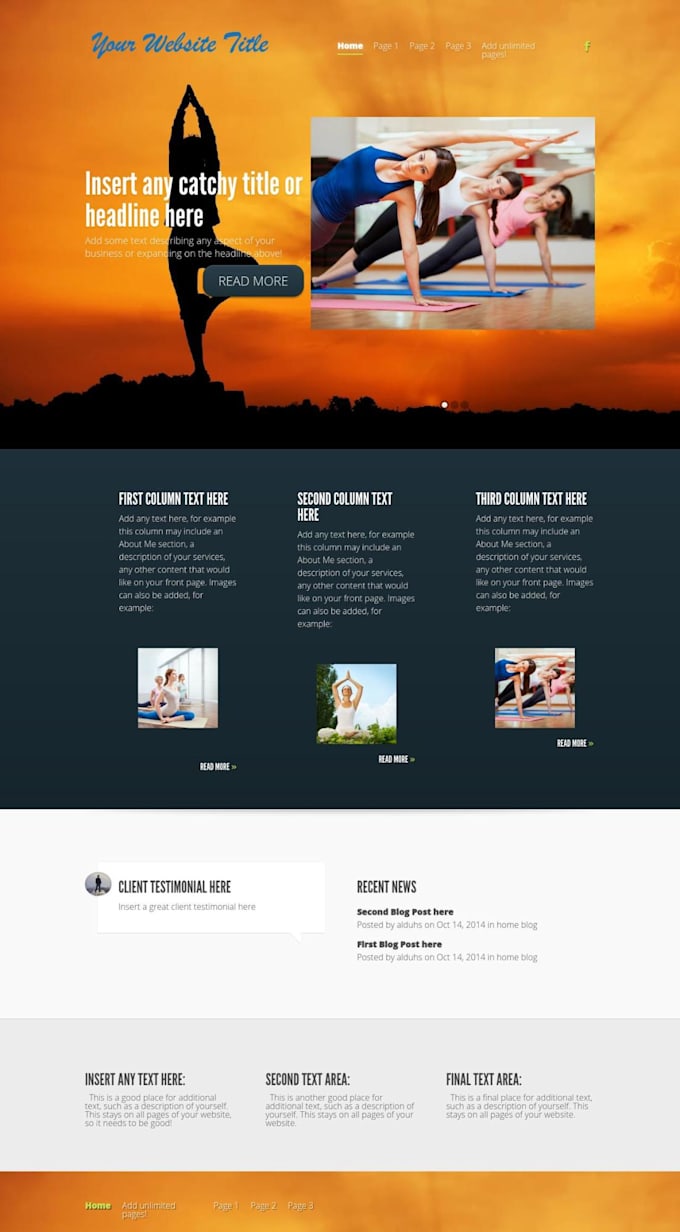customize wordpress site for you