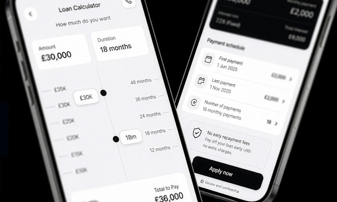 design fintech banking app UI UX in figma