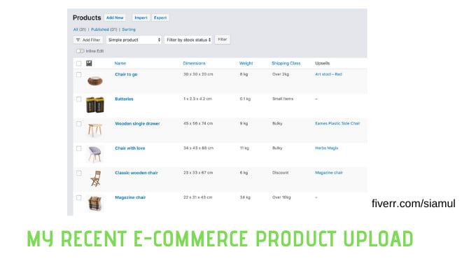 product upload specialist in shopify woocommerce store