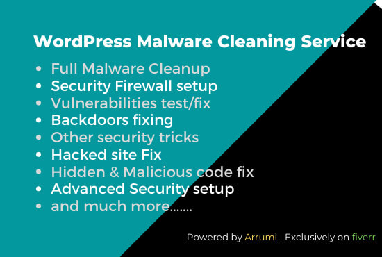 recover hacked wordpress, website security, remove malware