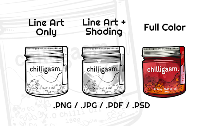 draw a custom doodle illustration of your product