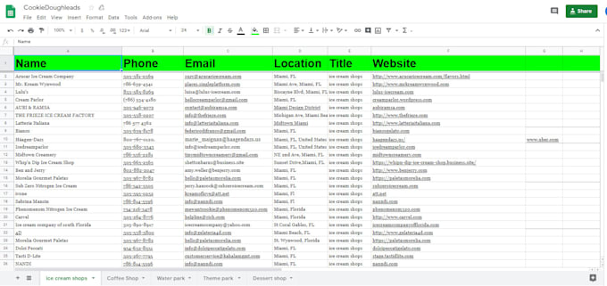 search white pages to targeted email listing
