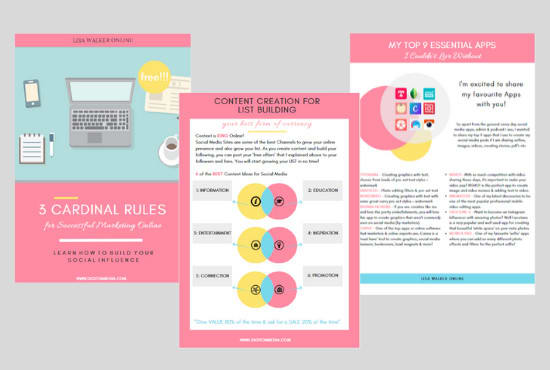 design a lead generating PDF lead magnet and 3d cover