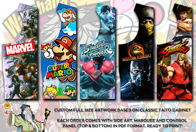 Design Arcade Graphics For Any Style Cabinet By Torontoarcades Fiverr Design Arcade Graphics For Any Style Cabinet By Torontoarcades Fiverr