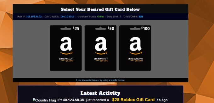 Give You 25 Cpa Gift Cards Landing Page By Karimbba - roblox cards amazon