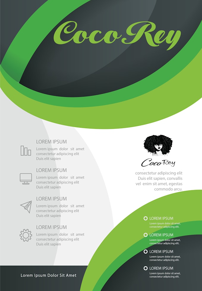 design flyer and brochures with creative skills