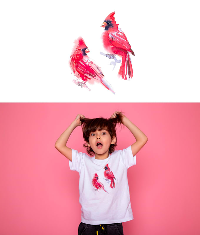 custom trendy watercolor t shirt design