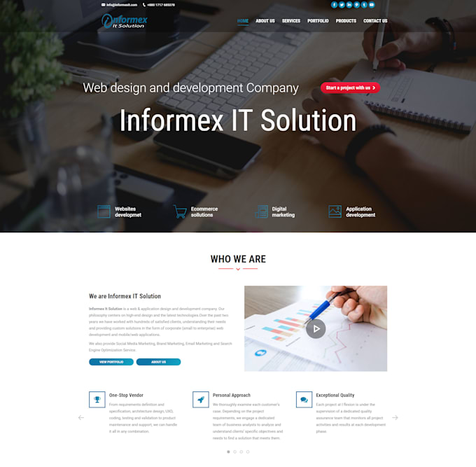 create creative and attractive wordpress website or blog