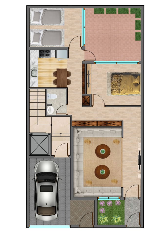 Render your 2d floor plan image in 2020 by