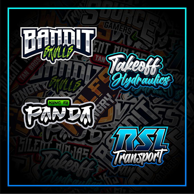 make logo name for gaming, team,squad or personal