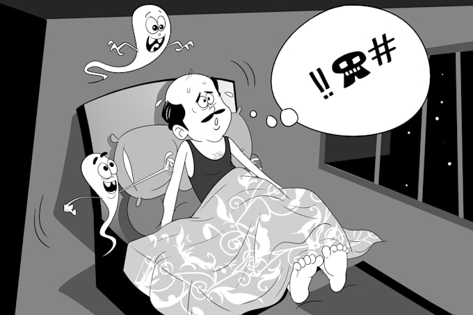 draw illustrations in black and white