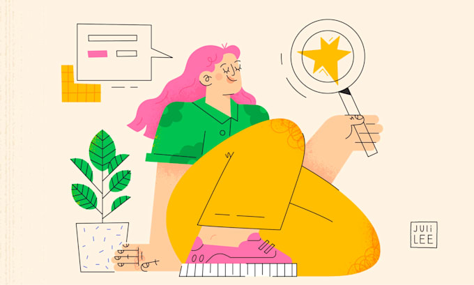 Create a unique custom vector illustration in flat style by Julilee ...