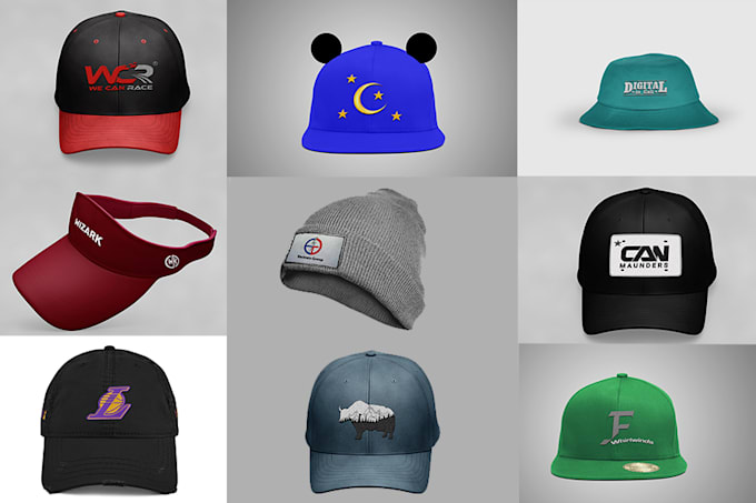 do customize cap hat design with mockup in 24 hours