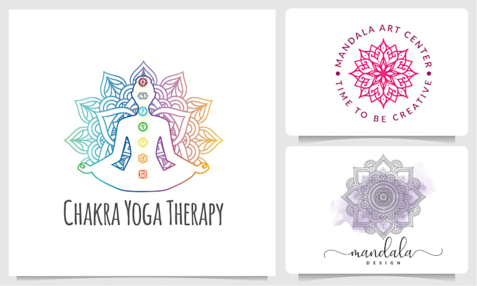 do watercolor mandala or geometry mystical design
