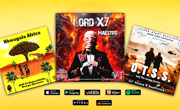 design unique album, single or cartoon cover art