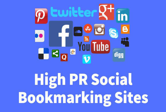 do bookmark in high PR and high da site manually
