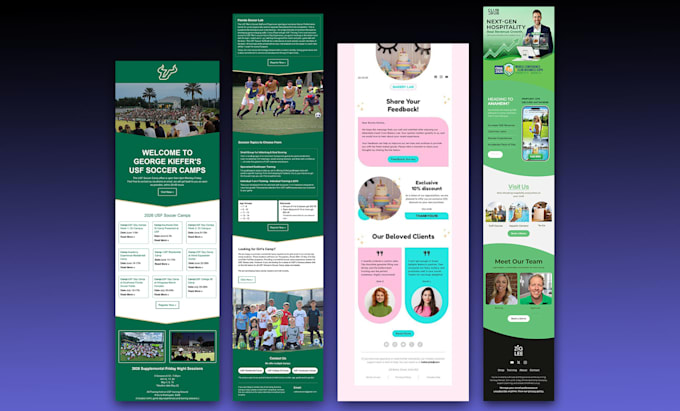 prepare HTML email template newsletter