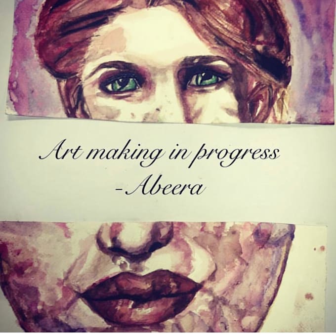 Paint Your Custom Watercolor Painting By Abeera Kh