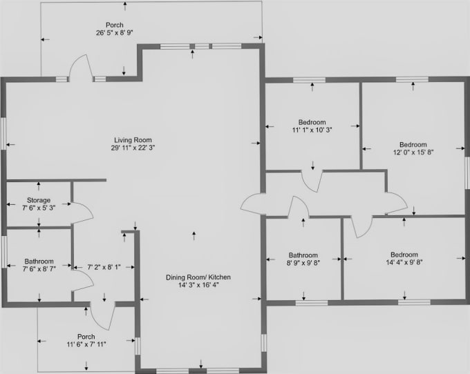 Draw Your Architectural Plans Elevation Section And Presentation