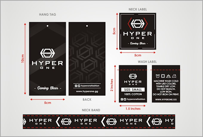 Do clothing labels, tags, care instruction label design by Uniquedesigne | Fiverr