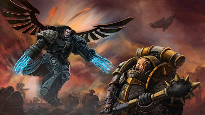 draw fantasy concept art or illustration