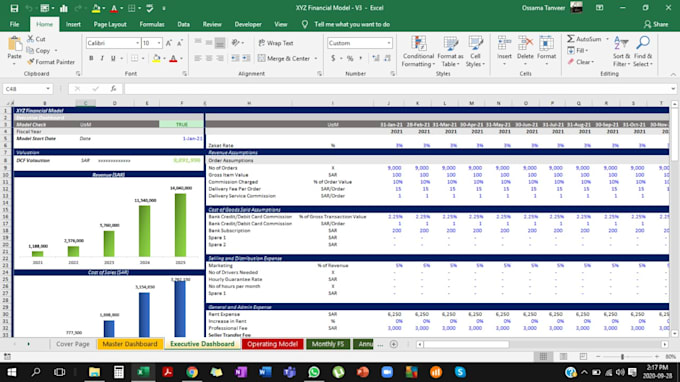 build a financial forecast, financial projections, or profit and loss, cashflow