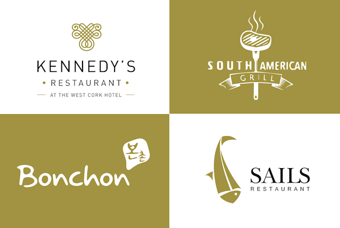 do unique resturant and food logo design