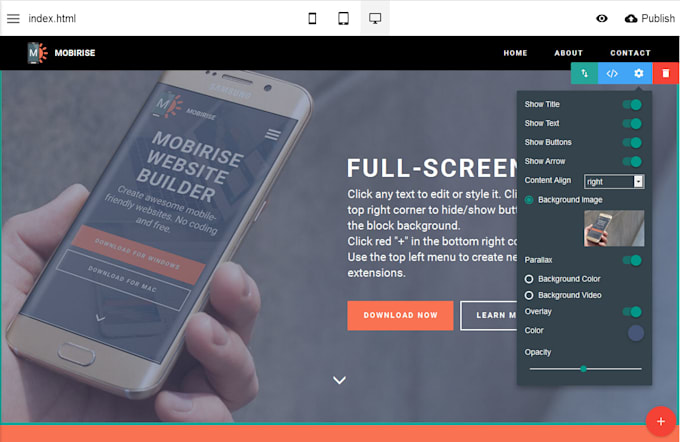 be your mobirise expert