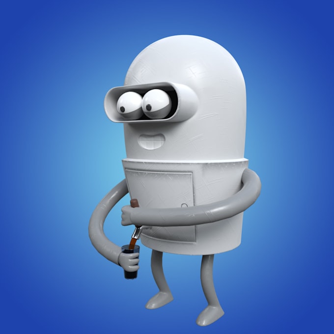 make your illustrations in 3d