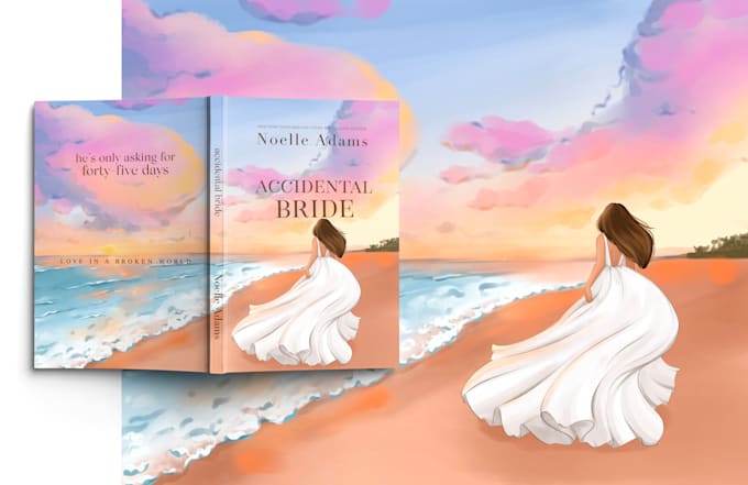 create a character art illustration, book cover illustration