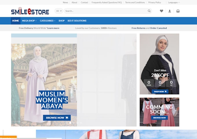 build e commerce web site design and development