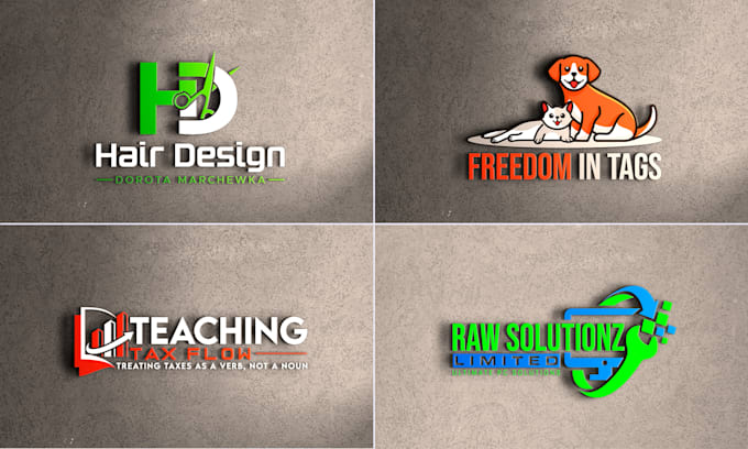 do modern minimalist and luxury 3d business logo design