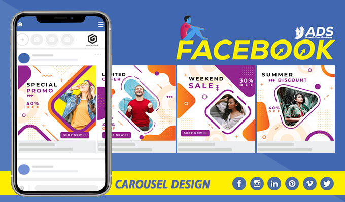 design attractive carousel instagram ads