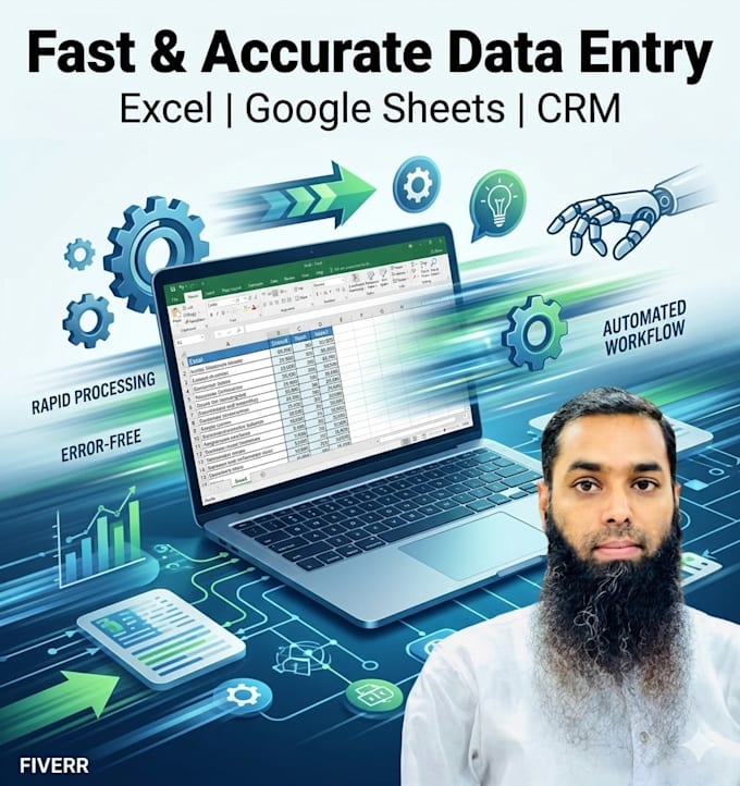 do fast and accurate data entry, web research, and typing work