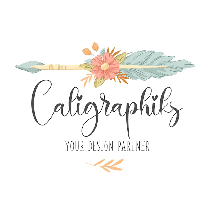 design 3 beautiful feminine watercolour logo