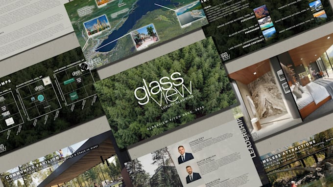 design luxury real estate pitch deck, brochure, listing presentation design