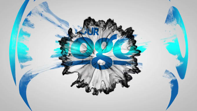 eye catching smoke logo intro video animation