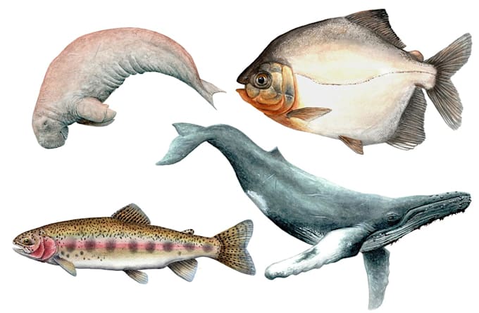 paint a wild animal in a naturalist style