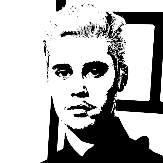 make black and white vector silhouette