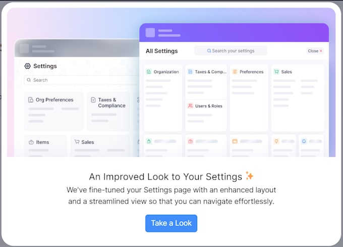 setup your zoho books