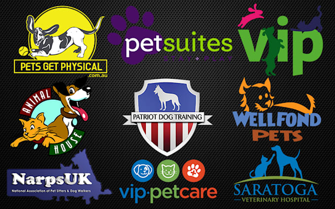 do creative pet, veterinary, animal and dog logo design
