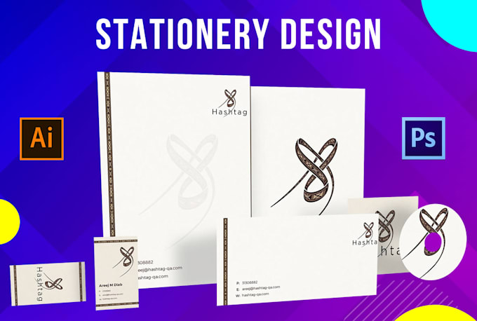 design business card, letterhead and brand stationery items