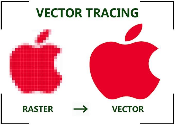 do vector tracing or vectorize your raster logo and tattoo stencil