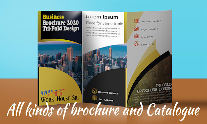 design a modern business brochure, company profile, or marketing catalog