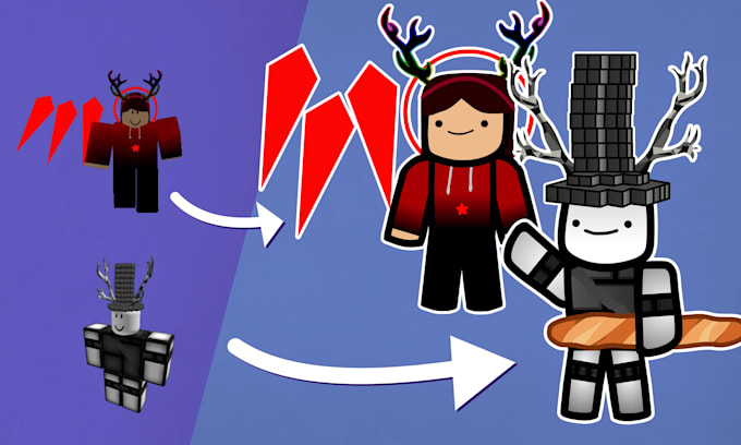 Draw your roblox avatar by Williambayona | Fiverr