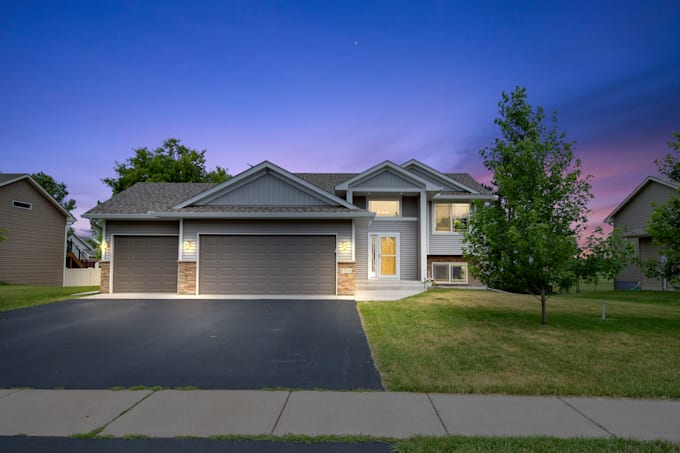 do real estate photo day to dusk conversion