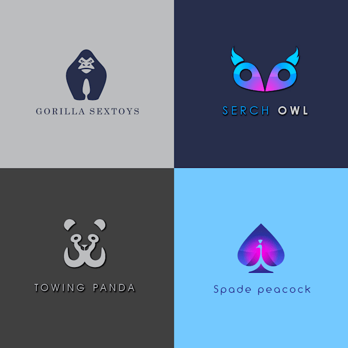do flat minimalist logo within one or two days