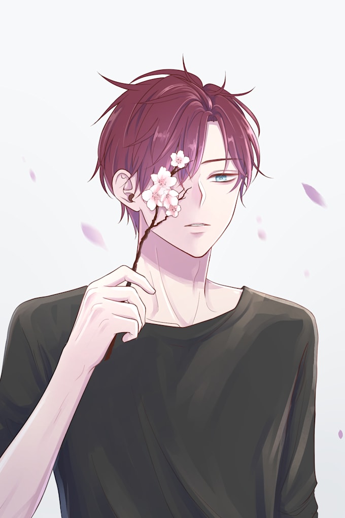 draw anime style illustration, fanart, original character